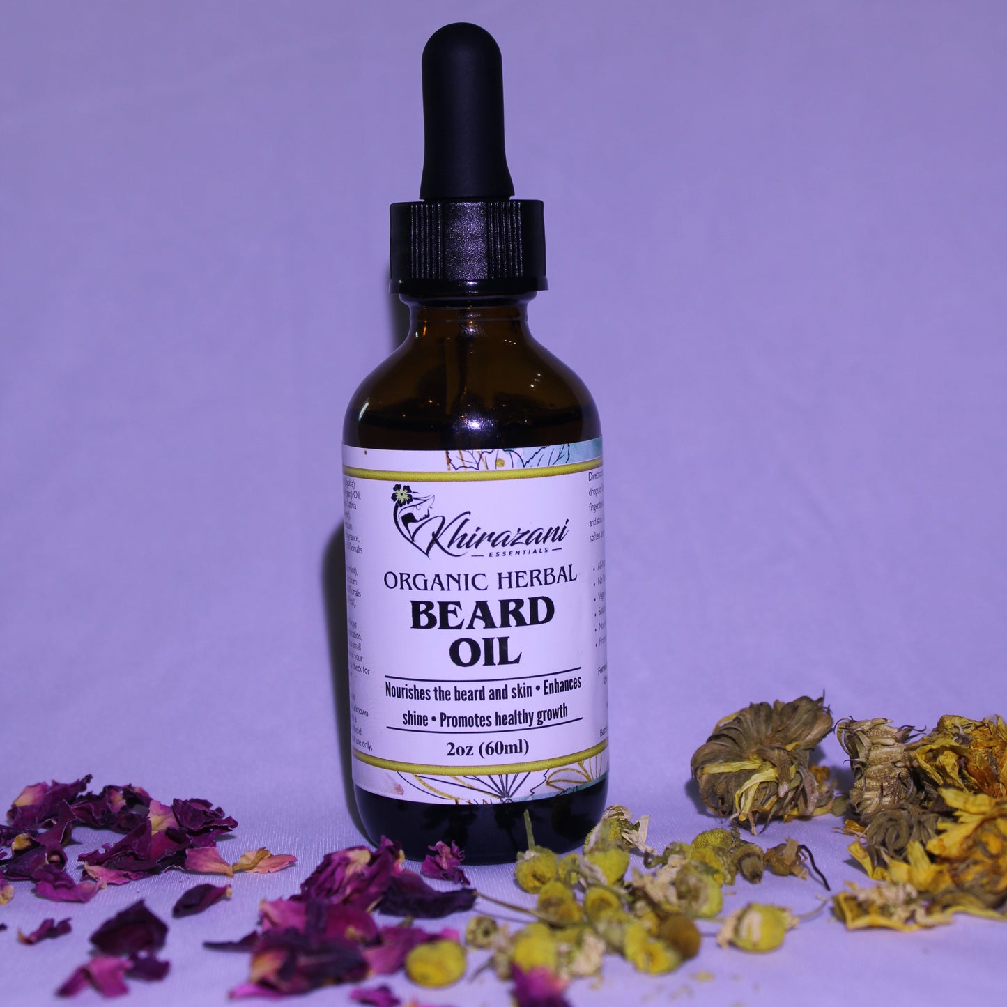 Organic Herbal Beard Oil – Soften, Nourish & Promote Growth | Khirazani Essentials