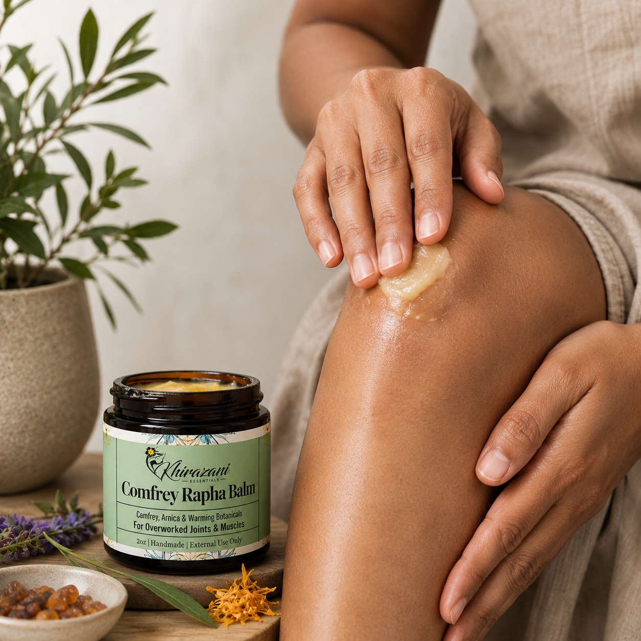 Comfrey Rapha Balm –Herbal Relief Balm for Joints, Muscles & Mobility